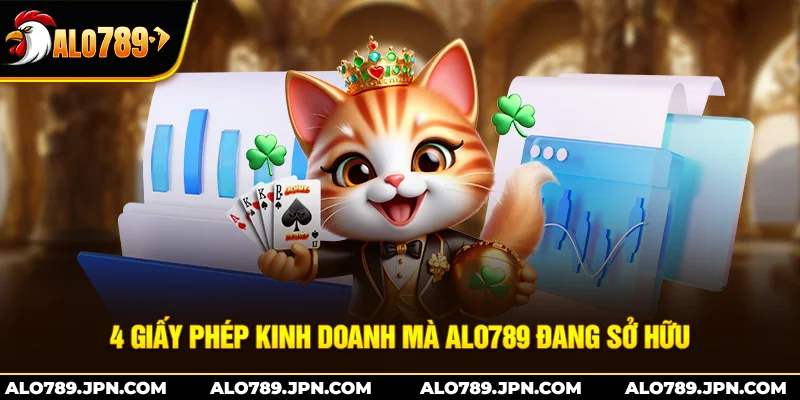 4 giấy phép kinh doanh mà Alo789 đang sở hữu